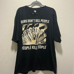 Estevan Oriol T Shirt Size 2XL Men's LA Guns 2011 Graphic Streetwear Black